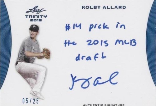 2015 Leaf Trinity - Kolby Allard #A-KA1