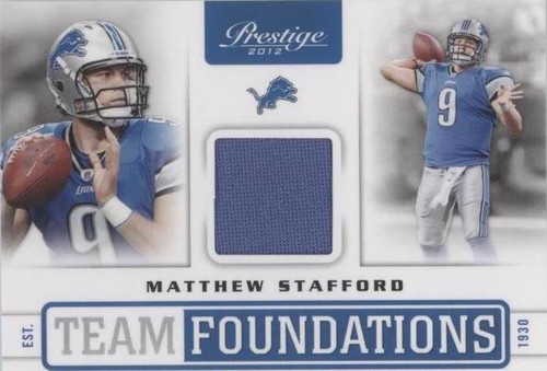 2012 Playoff Prestige Matthew Stafford #22