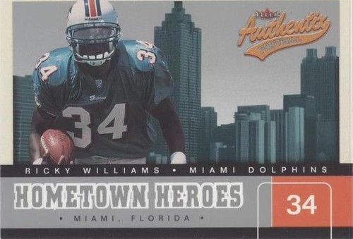 2002 Fleer Authentix Ricky Williams #8 HH