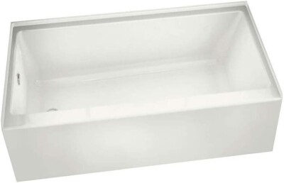 MAAX Bathtub & UTILE 3 PC Tub Wall Kit W/ Corner Glass Shelf SEE DESCIPTION NEW