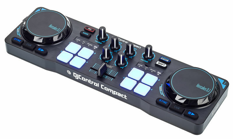 Hercules DJControl Compact - DJ Controller w/ DJUCED™ 18° Software