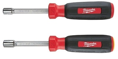 Milwaukee 48-22-2502 2PC SAE Hollow Core Magnetic Nut Driver Set