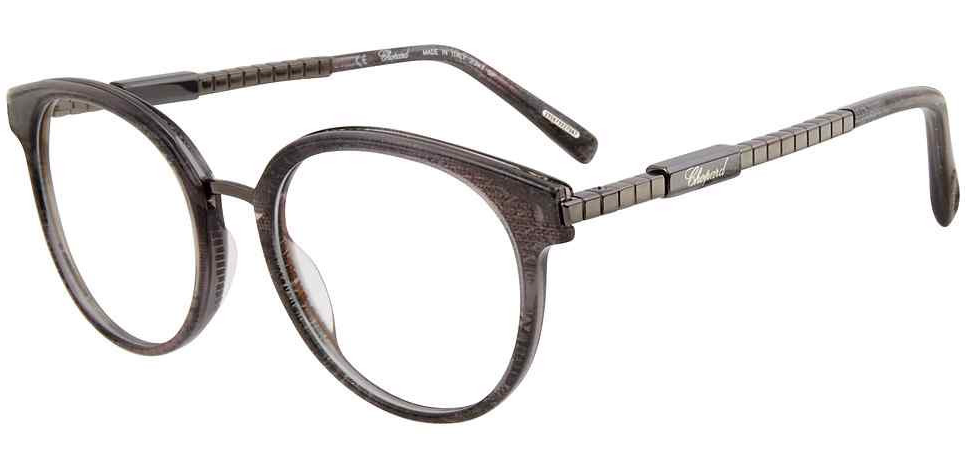 Pre-owned Chopard Designer Eyeglasses Vch239 09e5 50 Grey Optical Frame In Clear