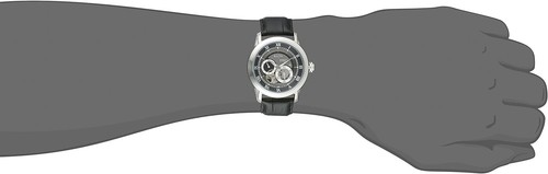 Pre-owned Bulova Men's Classic Sutton 4-hand Automatic Watch, Black Strap/black Dial