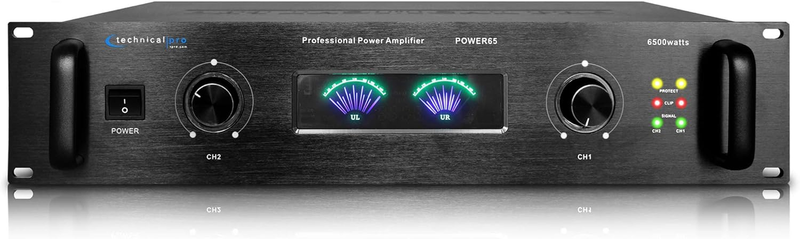 6000 Watts Professional Portable PA System, 2 Channel Digital Stereo Power Ampli