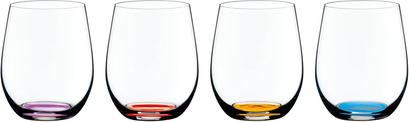 Happy O Vol. 2 Machine-Made Crystal Wine Tumbler – Colourful Wine Glasses with M