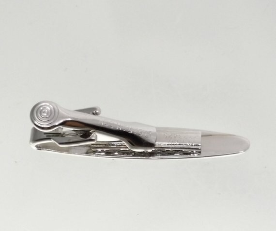 Sarah Coventry Silvertone Tie Clip Clasp, Vintage Men's Costume Jewelry
