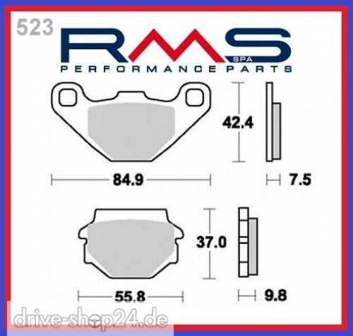BremsklÃ¶Tze BremsbelÃ¤Ge Quadzilla X 100 E Xlc 250 300