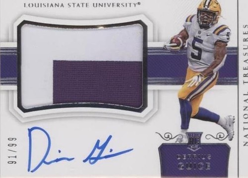 2018 Panini National Treasures Collegiate Derrius Guice #107
