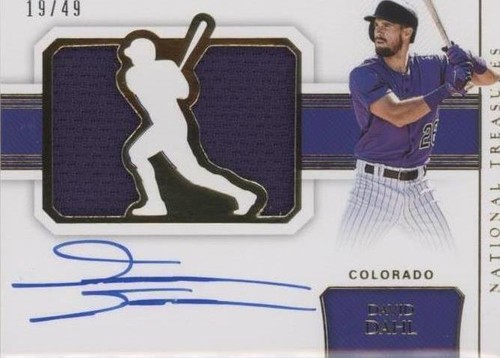 2018 Panini National Treasures - David Dahl #SJ-DD