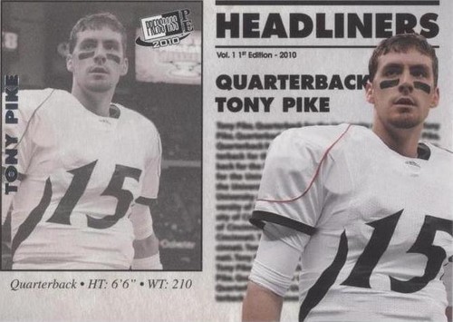 2010 Press Pass Portrait Edition Tony Pike #HL-5