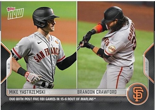 2022 Topps Now - Brandon Crawford Mike Yastrzemski #292