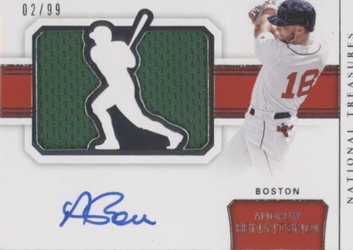 2018 Panini National Treasures - Andrew Benintendi #SJ-AB