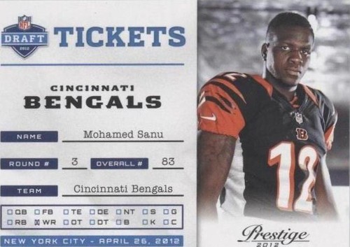2012 Playoff Prestige Mohamed Sanu #25