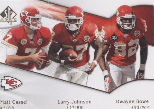 2009 SP Authentic Dwayne Bowe Larry Johnson Matt Cassel #179