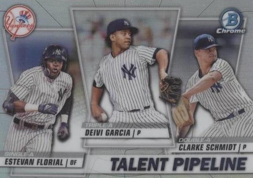 2020 Bowman - Clarke Schmidt Deivi Garcia Estevan Florial #TP-NYY