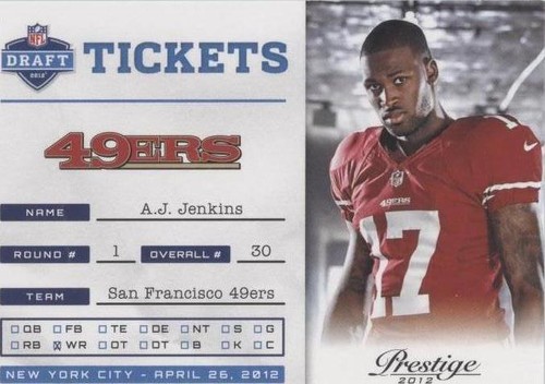 2012 Playoff Prestige A.J. Jenkins #9