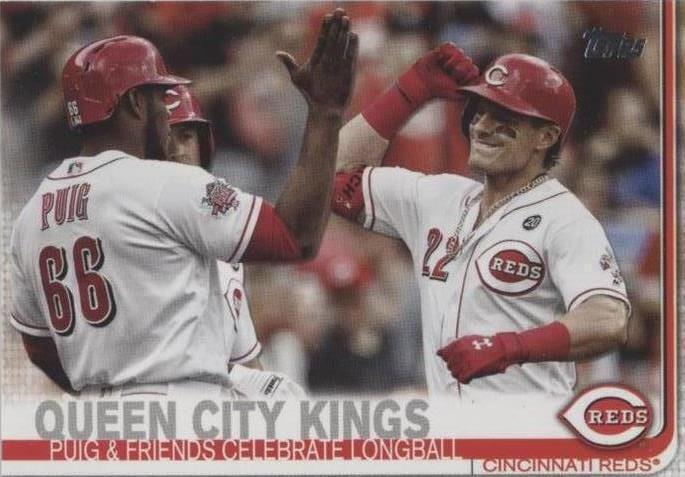 2019 Topps Update Series Derek Dietrich Yasiel Puig #US71 for