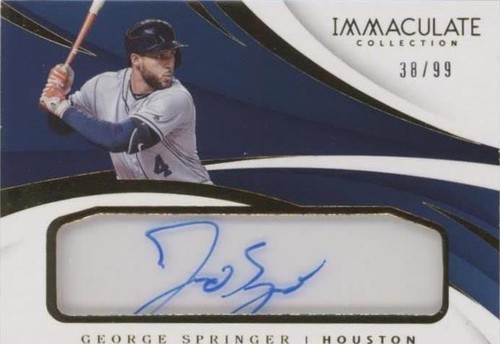 2018 Panini Immaculate Collection - George Springer #IA-GS