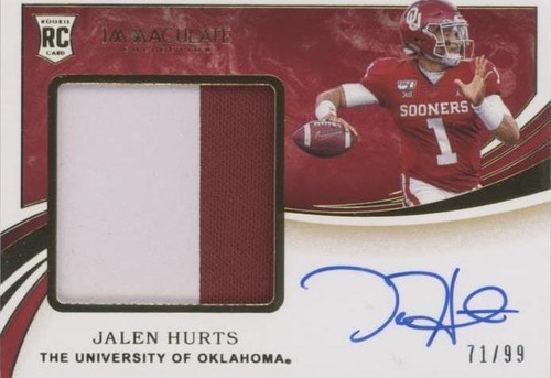 2020 Panini Immaculate Collection Collegiate Jalen Hurts #133