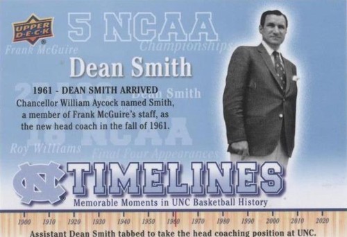 2010-11 UD North Carolina Basketball - Dean Smith #152