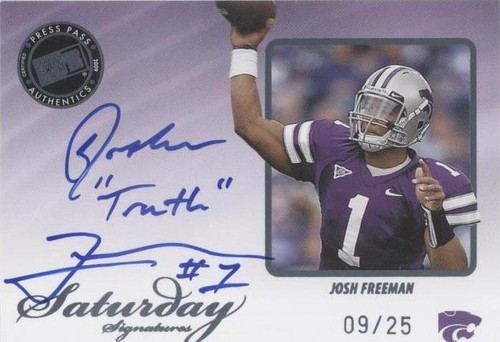 2009 Press Pass Legends Josh Freeman #SS-JF