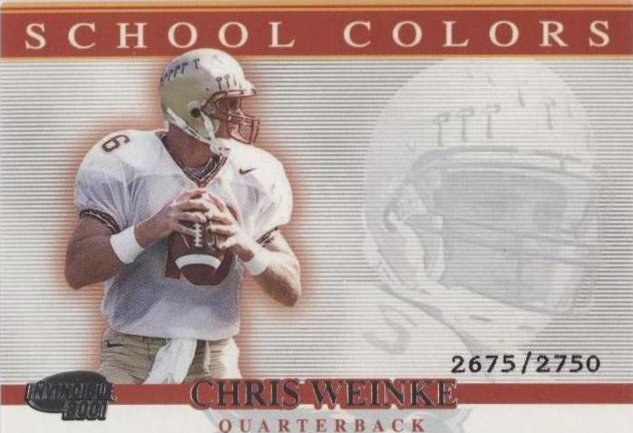 2001 Pacific Invincible Chris Weinke #11