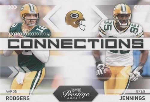 2009 Playoff Prestige Aaron Rodgers Greg Jennings #2