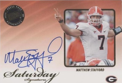 2009 Press Pass Legends Matthew Stafford #SS-MS2