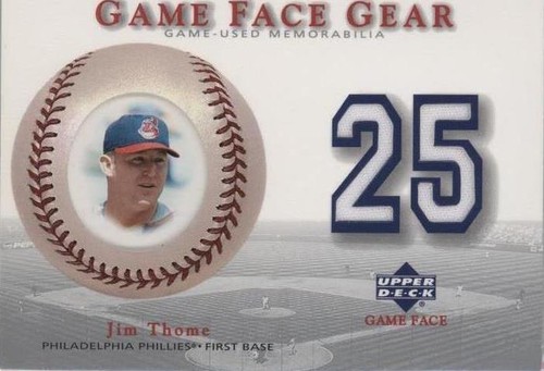 2003 Upper Deck Game Face - Jim Thome #GG-JT