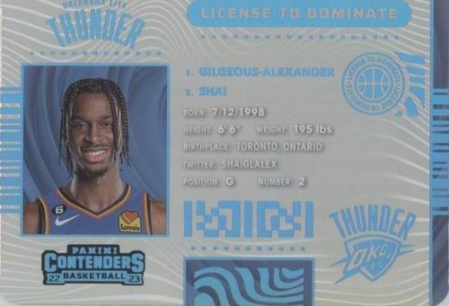 2022-23 Panini Contenders - Shai Gilgeous-Alexander #15