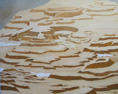 ESCALANTE - 24x30 abstract rendering of Grand Staircase National Monument, Utah