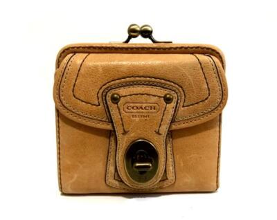 NEW COACH LTD ED LEGACY TURNLOCK CAMEL TAN FRENCH FRAMED