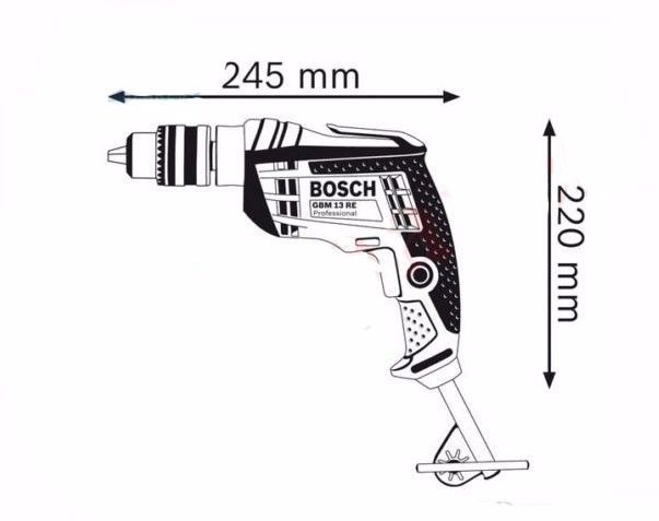 New Rotary Drill Metal Bosch GBM 13 Re Professional Tool 