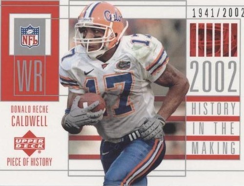 2002 Upper Deck Piece Of History Reche Caldwell #129