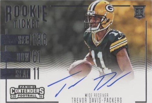 2016 Panini Contenders Trevor Davis #378