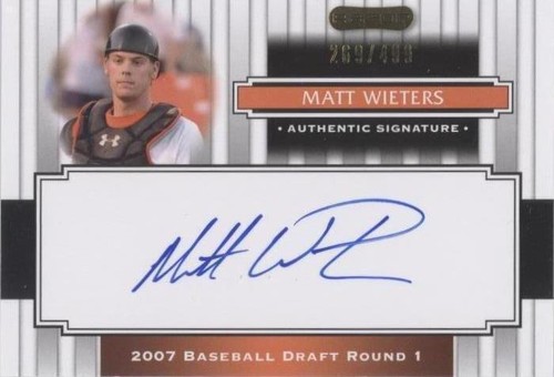 2008 Razor Signature Series - Matt Wieters #154