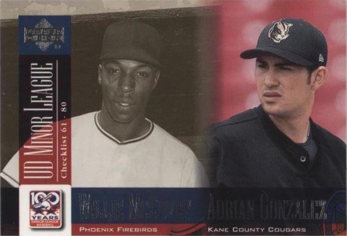2001 Upper Deck Minor League Baseball Centennial - Adrian Gonzalez Willie McCovey #99