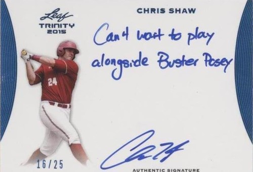 2015 Leaf Trinity - Chris Shaw #A-CS1