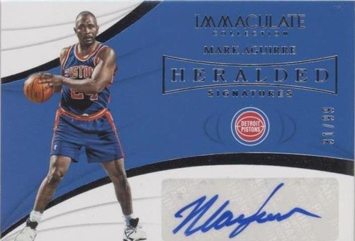 2018-19 Panini Immaculate Collection - Mark Aguirre #HS-MAG