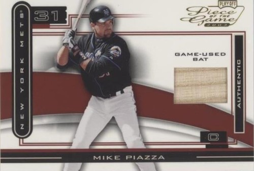 2003 Playoff Piece of the Game - Mike Piazza #POG-67