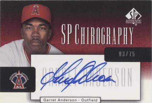 2004 SP Authentic - Garret Anderson #CA-GA