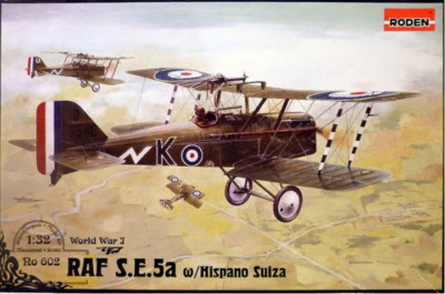 Raf S.E. 5A (W/ Hispano Suiza) British - Model Kit 225 mm Scale 1/32 Roden 602