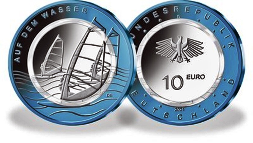 10 Euro BRD - Serie Luft bewegt  -  2019 - 2020 - 2021 ST - alle Prägestätten