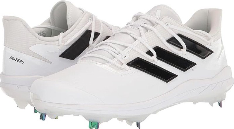 Adidas Adizero Afterburner 8 Metal Baseball Cleats White