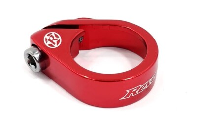 Reverse Components Bolt Bicycle Seat Post Clamp 31.8mm, Aluminum, Red, 24g