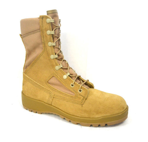 EUC Belleville Mens Sz 13.5 R Tan Suede Gore-Tex Combat  display picture 1