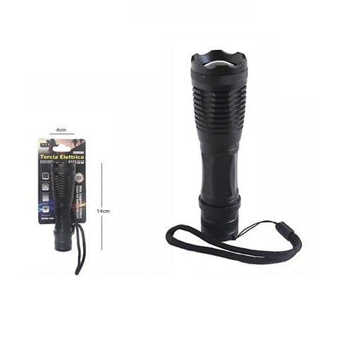 Torcia Elettrica Ultra Luminosa Luce 1 Led Impermeabile Campeggio Jd073 14cm dfh