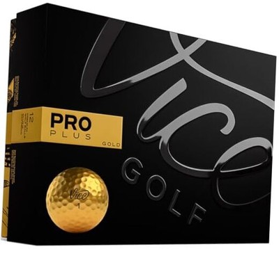 Vice Pro Plus Limited Edition Golf Balls Gold