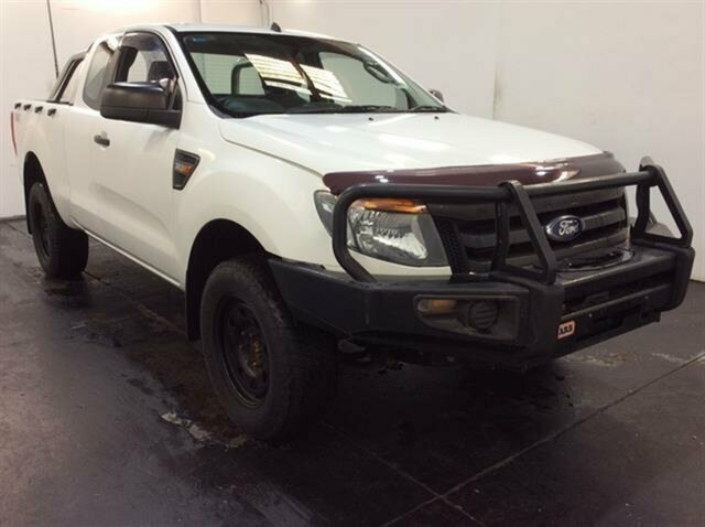2014 Ford Ranger PX XL 3.2 (4x4) White 6 Speed Manual Super Cab Utility